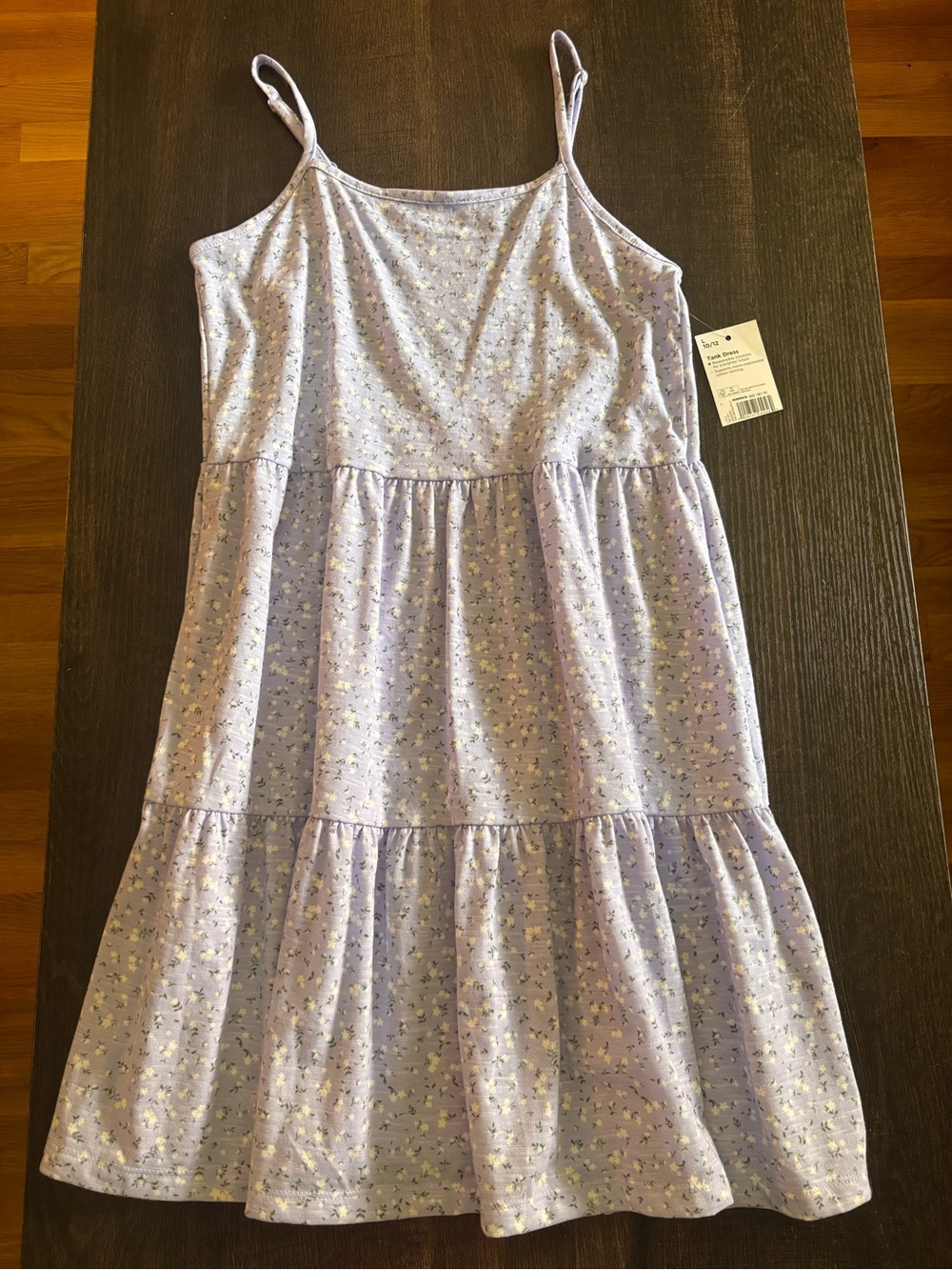 Kohl's Lavender Floral Tiered Spaghetti-Strap Dress